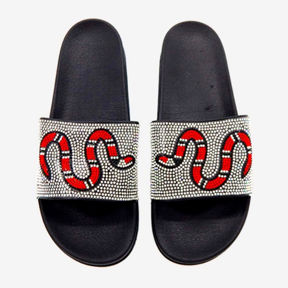 SALE!! Rhinestone Sandals- fits like a size 8